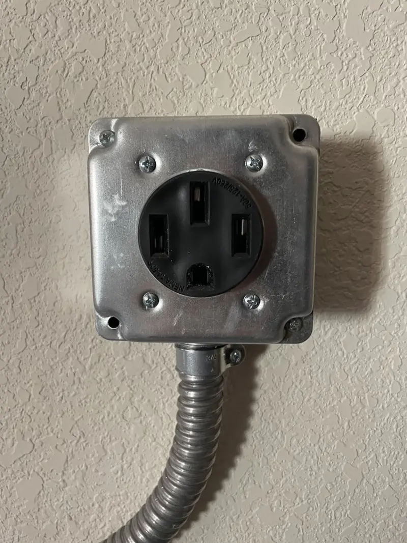 NEMA 14-50 outlet installed for Smart Home Electrical in Little Silver